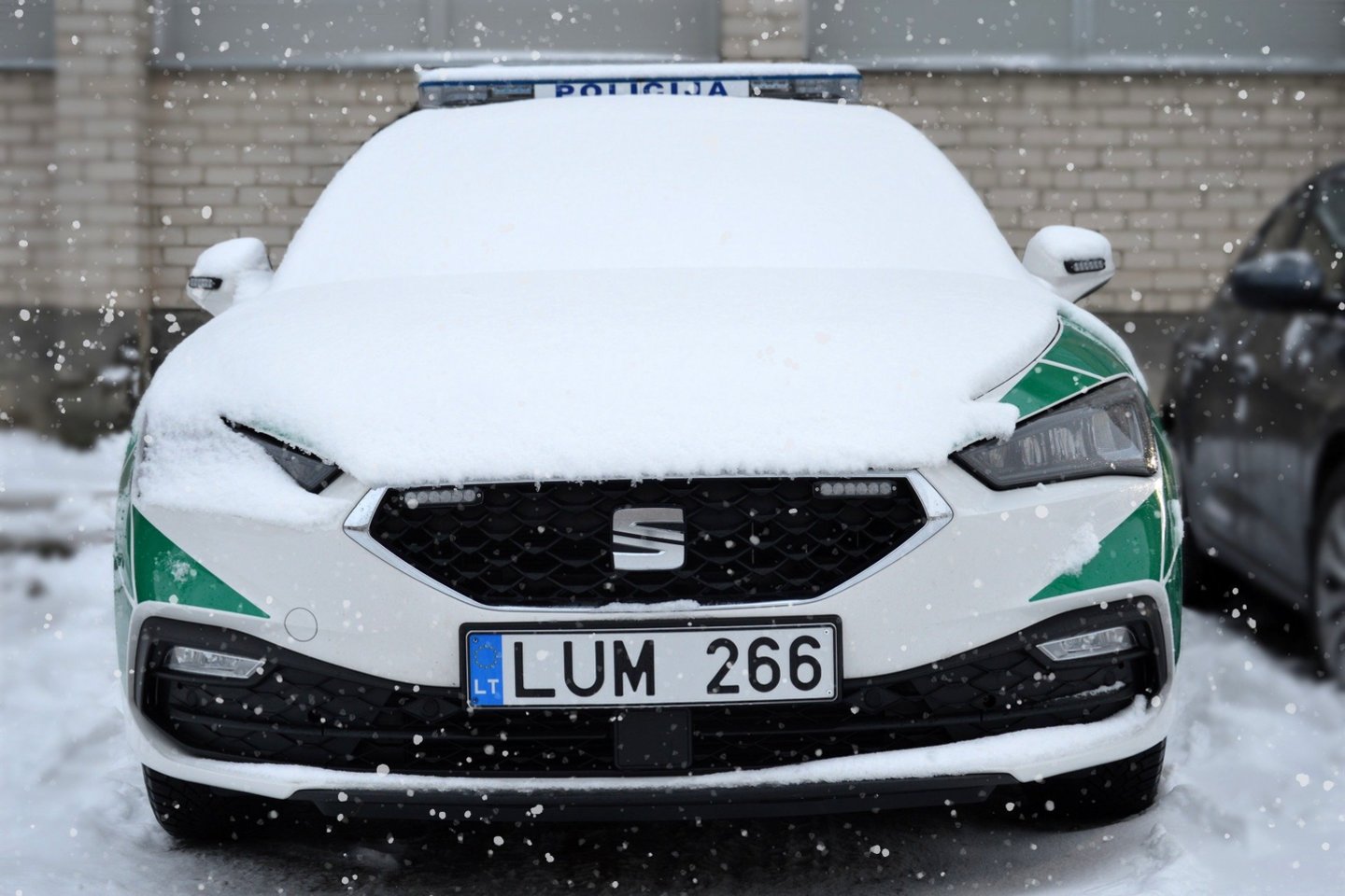 Pasirodo, automobilį gali pavogti ir.... sniegas!<br>Pranešėjų spaudai nuotr.