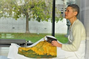 Mikalojaus Konstantino Čiurlionio paveikslai atkuriami adata ir siūlais