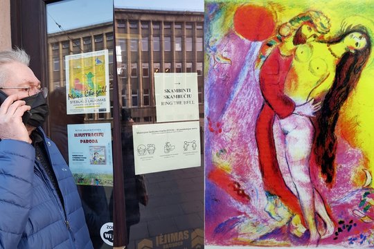 Skandalas Marco Chagallo parodoje Kaune: durys atviros ne žiūrovams, o vagims