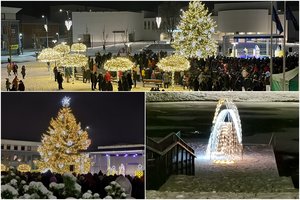 Įžiebus Kalėdų eglę, nušvito Prienai: važiuojančius pro šalį privers sustoti ir pasižvalgyti 