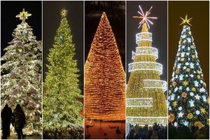 Lietuvos miestuose įsibėgėjo Kalėdų eglių įžiebimas: pamatykite šeštadienį įžiebtas gražuoles