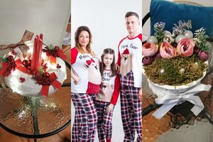 Rūta Lukoševičiūtė-Daudienė parodė savo sukurtas kalėdines dekoracijas, kurias kuria ir kitiems