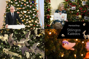 Lietuvos ir JAV prezidentų rūmuose Kalėdų egles puošia paukščiai, bet skirtingi