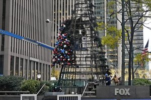 Niujorke padegtos „Fox News“ kalėdinės eglės istorijoje aiškėja daugiau detalių apie įtariamą padegėją