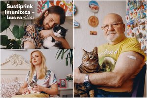 Nauja Vilniaus vakcinacijos kampanija: skiepas ramina kaip katės