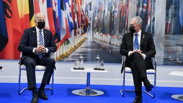 G. Nausėda po pokalbio su J. Bidenu konstatavo – Rusijos agresijos tikimybė labai didelė