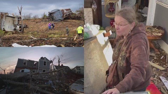 Dalį JAV nusiaubus tornadams, gamtos stichiją išgyvenusi moteris: praradau viską