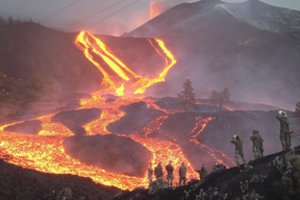 Bevardžio ugnikalnio išsiveržimas La Palmoje tapo ilgiausiu salos istorijoje