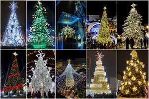 10 Kalėdų eglių Lietuvoje, labiausiai užbūrusių savo grožiu