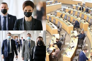 Seimas vos priėmė 2022-ųjų biudžetą: diskusijas lydėjo opozicijos išėjimas iš salės ir naujų rinkimų pasiūlymai