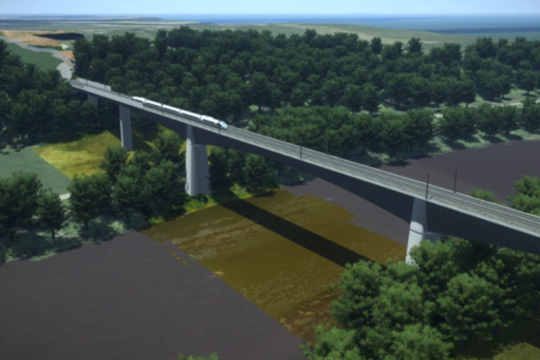 Ilgiausią geležinkelio tiltą Lietuvoje siekia statyti kinų valdoma Ispanijos bendrovė