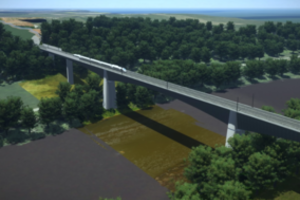 Ilgiausią geležinkelio tiltą Lietuvoje siekia statyti kinų valdoma Ispanijos bendrovė