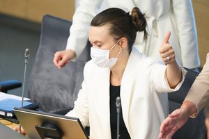 Konservatoriai apgailestauja, kad Ž. Pavilionis frakcijos neišgirdo, kritikos žeria ir G. Surplys: aš jo vietoje ilgai nesvarstyčiau