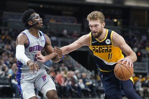 Norą palikti komandą išreiškęs D. Sabonis pergalingose rungtynėse buvo solidus