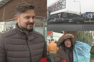 Prie prekybos centrų – milžiniškos spūstys: pirkėjai net neslepia, kad viską pasiliko paskutinei dienai