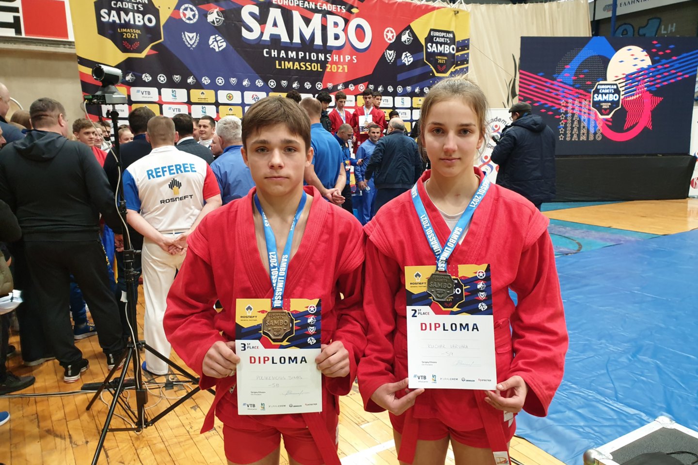  Lietuvos sambo sportininkai iškovojo tris medalius.<br> Organizatorių nuotr.