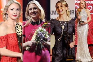 Laura Asadauskaitė-Zadneprovskienė per apdovanojimus rodė išskirtinį stilių