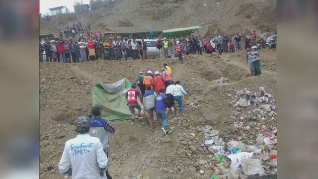 Mianmare nefrito kasykloje per nuošliaužą žuvo vienas žmogus, dar mažiausiai 70 dingo
