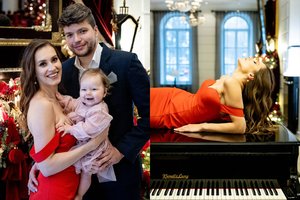 Pianistės Ievos Dūdaitės kalėdinė fotosesija – su erotikos dvelksmu