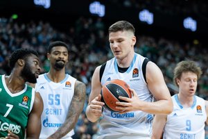 Eurolygoje „Zenit“ vos nepaslydo mače jau su septynis pralaimėjimus iš eilės turinčiu „Maccabi“ – viską lėmė vienas metimas