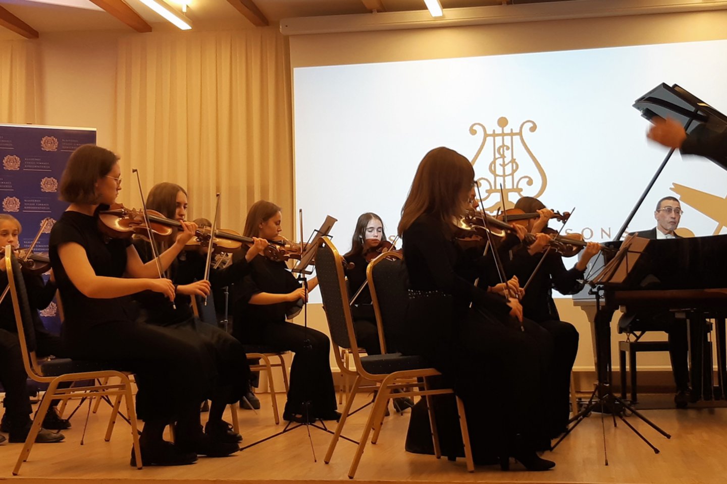  Moksleivių orkestro koncertas.<br> A.Pilaitienės nuotr.