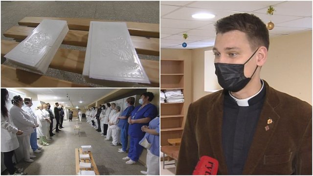 COVID-19 pacientus gydančioje ligoninėje – kunigo vizitas: vieniši ligoniai sulaukė staigmenų