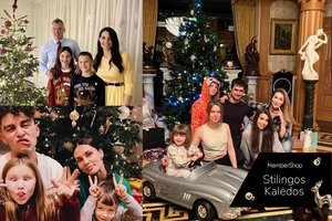 Garsūs žmonės siunčia šventinius sveikinimus bei parodė savo Kalėdų eglutes