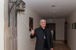 Pabradės migrantų stovykloje – kardinolo A. J. Bačkio laikomos šventinės pamaldos