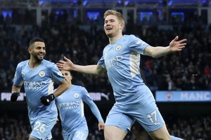 9 įvarčių dramoje „Manchester City“ įveikė „Leicester City“ ekipą