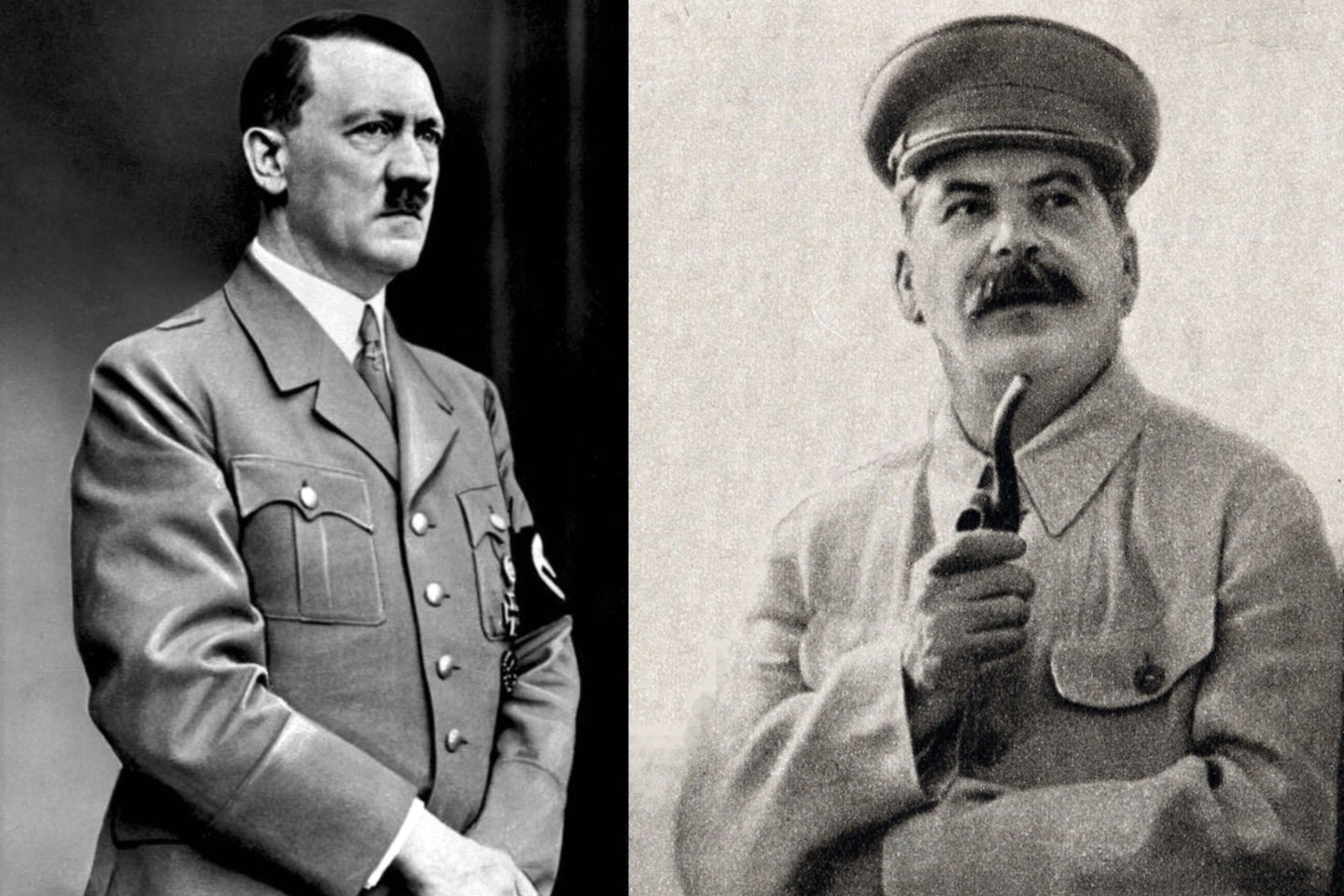  A.Hitleris ir J.Stalinas.<br>Wikipedia nuotr.