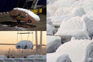 Šie vaizdai nustebins ne vieną: į Rusiją atkeliavo visa „sniego karalystė“ automobilių