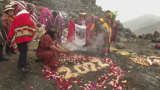 Peru atlikta mistinė ceremonija: prašė taikos pasaulyje ir pandemijos pabaigos
