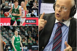 Apie lietuvių krepšininkus paklaustas V. Gomelskis vienam iš jų nepagailėjo krūvos kritikos strėlių