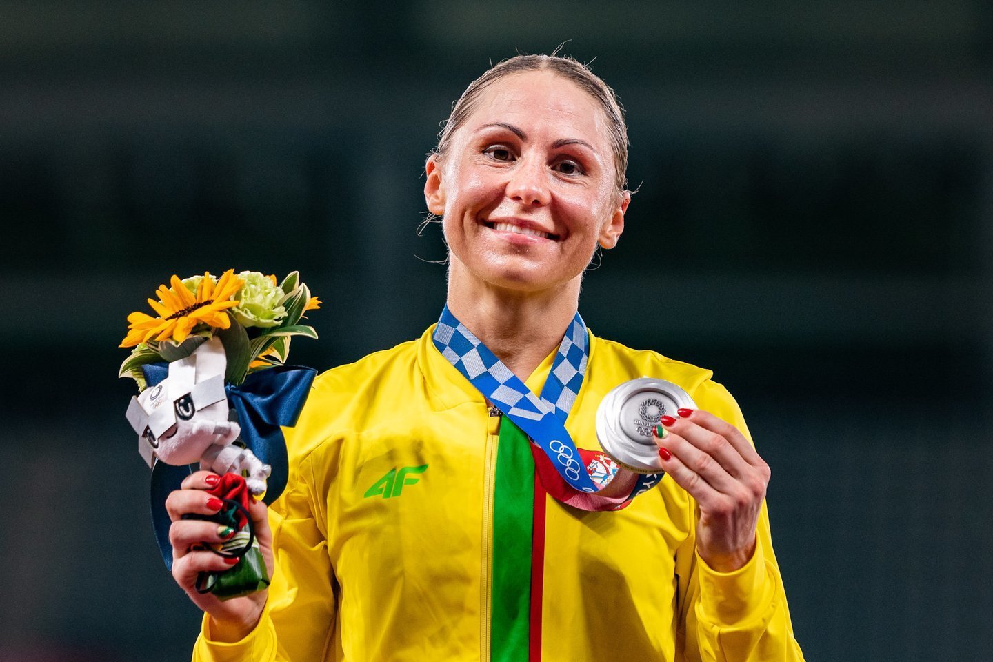  L.Asadauskaitė-Zadneprovskienė Tokijo žaidynėse iškovojo sidabrą.<br> V.Dranginio/LTOK nuotr.