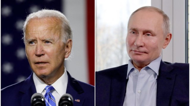 Įvyko dar vienas kone valandą trukęs J. Bideno ir V. Putino pokalbis: lyderiai įspėjo vienas kitą