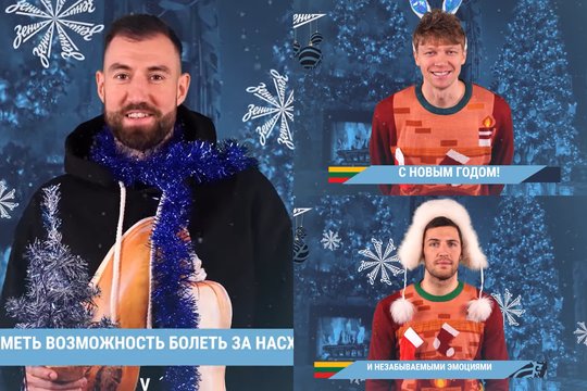 Išgirskite: Naujųjų metų proga „Zenit“ ekipos rusas bei amerikiečiai prakalbo lietuviškai