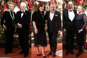 Operos ir baleto teatre – puošnūs Naujieji metai: išsipuošę garbūs svečiai rinkosi į šventinę „Traviatą“