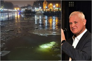 Dėl teršalų Klaipėdos Danėje ekstremali situacija dar neatšaukiama: taršalų kilmė dar nenustatyta