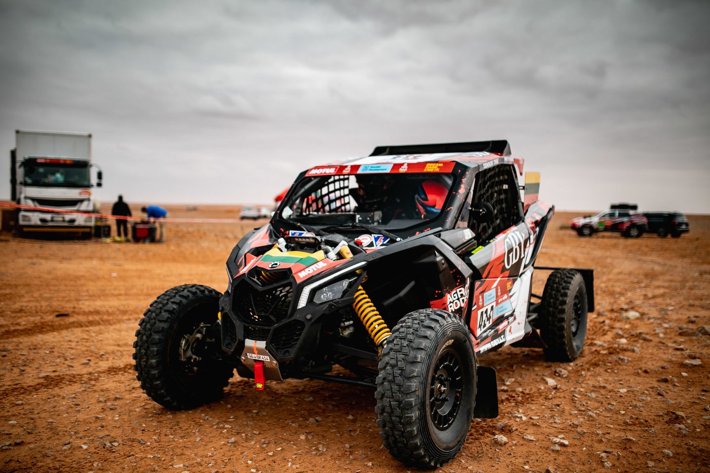 Antrasis greičio ruožas Dakaro ralyje Rokui Baciuškai praėjo puikiai.<br>Pranešėjų spaudai nuotr.