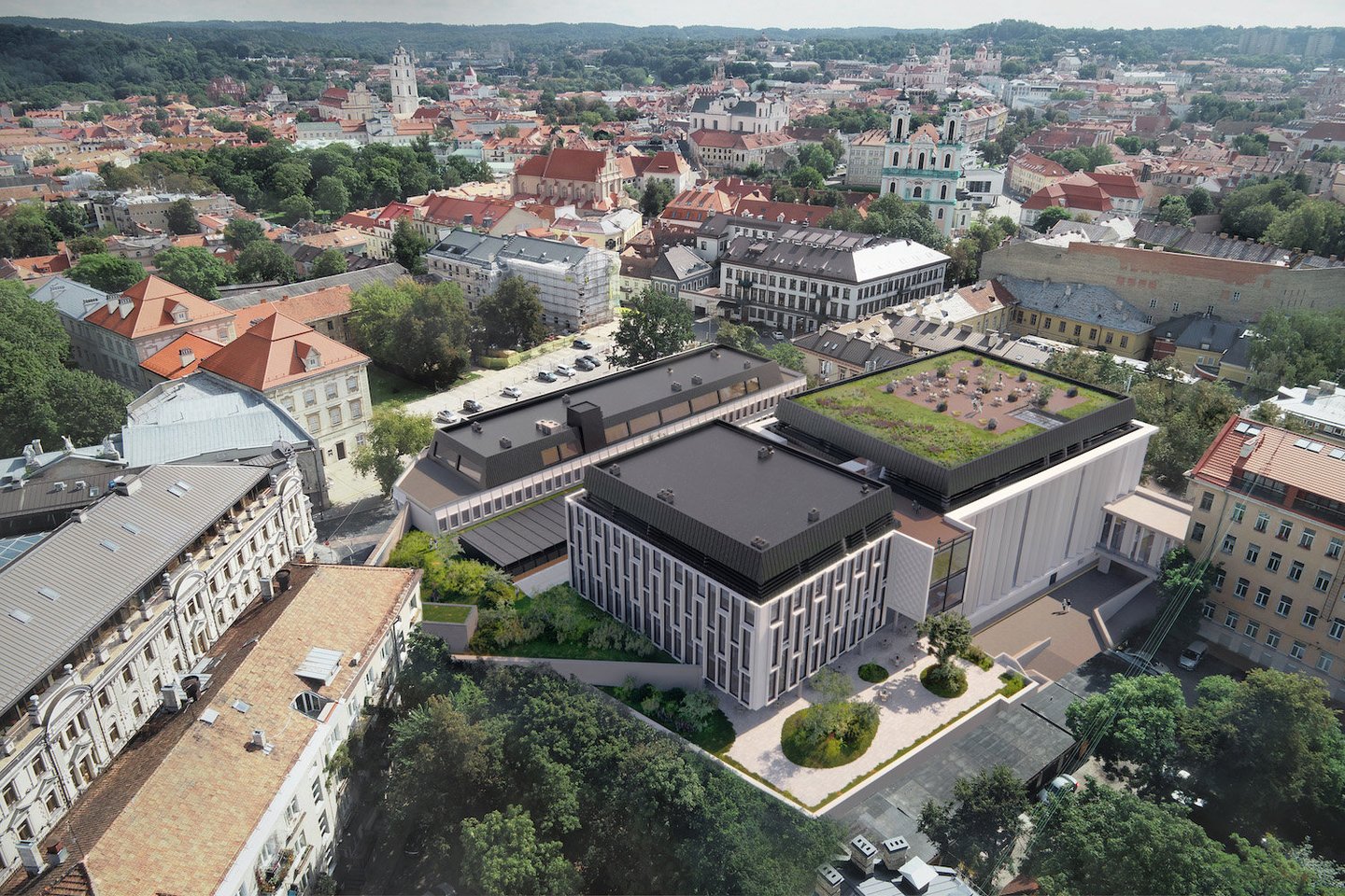 Investicijų į nekilnojamąjį turtą bendrovė „INVL Baltic Real Estate“ Vilniaus miesto savivaldybei svarstyti pateikė kartu su projektavimo įmone „Viltekta“ parengtus administracinio pastato sostinės senamiestyje, Palangos g. 4 / Vilniaus g. 33, rekonstrukcijos projektinius pasiūlymus.<br>Vizual.