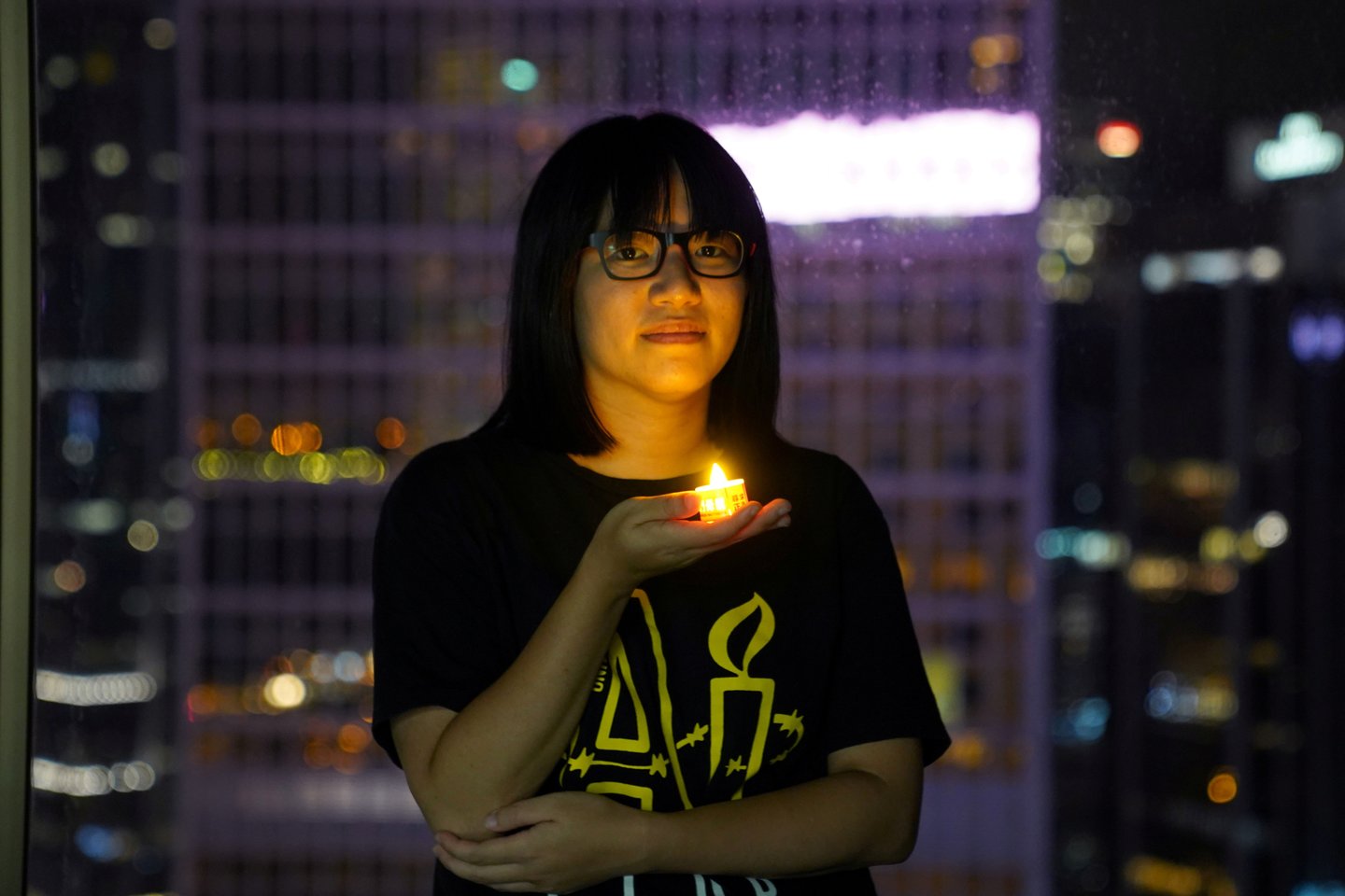 Honkongo demokratijos šalininkė Chow Hang-tung.<br>Reuters/Scanpix nuotr.