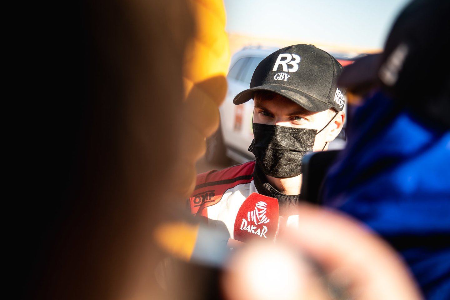 Trečią greičio ruožą Dakare baigė ir jauniausias lietuvis – 22 metų tauragiškis Rokas Baciuška.<br>Pranešėjų spaudai nuotr.
