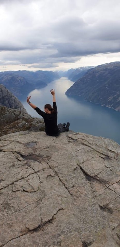  Norvegiją Kristina pasirinko dėl įspūdingų gamtos vaizdų.<br> Asmeninio archyvo nuotr.