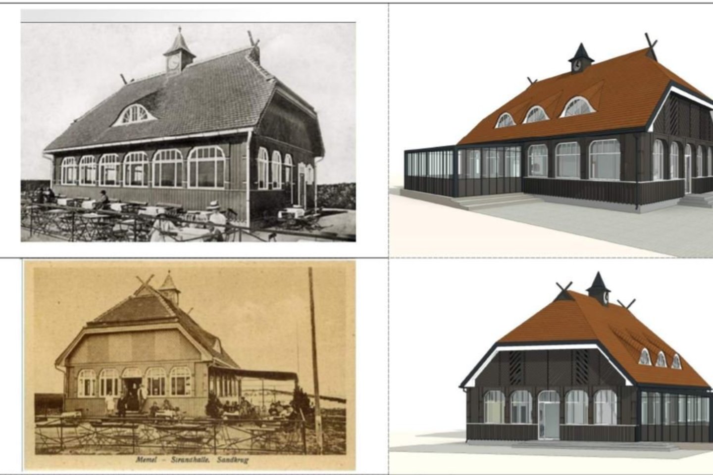 Po kelerius metus trukusių derinimo procedūrų, Aplinkos ministerija pritarė restorano „Strandhalle“ statyboms Smiltynėje.<br>Archyvo nuotr., „Profesionali architektūra“ vizual.