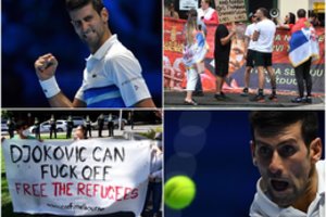 N. Džokovičius supriešino Australiją – vieni ūžia, kad žvaigždė atsidūrė imigrantų sulaikymo viešbutyje, kiti – kodėl serbas skrido į Melburną