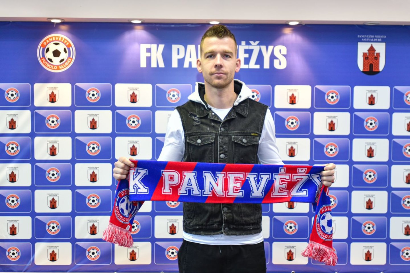  L. Klimavičius sugrįžo rungtyniauti į gimtąjį miestą<br> FK Panevezys nuotr.