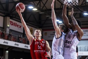 Galingas „Ryto“ puolimas nušlavė svečius iš Prienų – tai buvo jau 12-oji iš eilės Vilniaus pergalė LKL