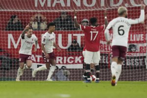 „Aston Villa“ pelnė du įvarčius, „Manchester United“ – vieną, tačiau tik jis buvo tikras