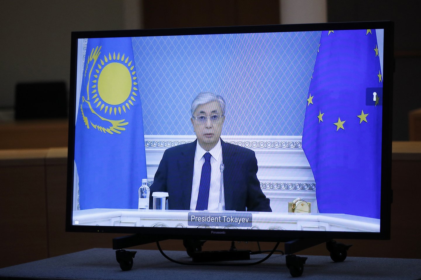 Kazachstano prezidentas Kasymas Žomartas Tokajevas.<br>AP/Scanpix nuotr.