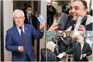 Prie įėjimų į Seimą pareikalavus galimybių paso – P. Gražulio, D. Kepenio ir V. Ąžuolo šou: į vidų pateko